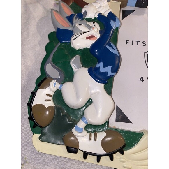 Vintage 1997 Looney Tunes Golf 3-D Resin Picture Frame Warner Brothers 4 x 6 - Picture 4 of 4